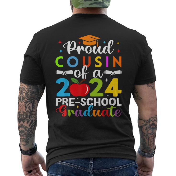 Proud Cousin Of 2024 Pre-School Graduate Graduation Pre-K Men's T-shirt Back Print