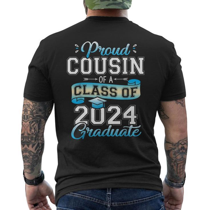 Proud Cousin Of A Class Of 2024 Graduate Senior 2024 Men's T-shirt Back Print
