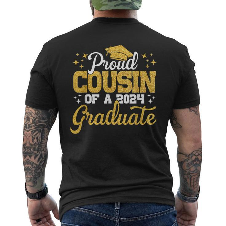 Proud Cousin Of A Class Of 2024 Graduate Senior Family Men's T-shirt Back Print