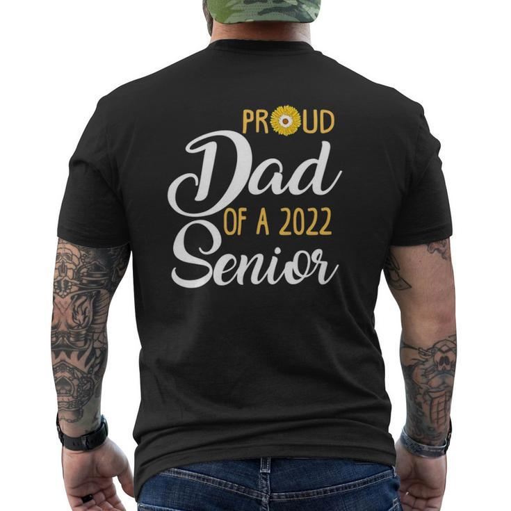 Proud Dad Of A 2022 Senior Family Graduation Senior Dad 2022 Ver2 Mens Back Print T-shirt