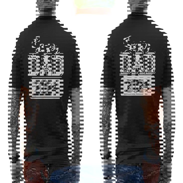 Proud Dad Class Of 2024 Senior Graduate 2024 Senior 24 Men's T-shirt Back Print