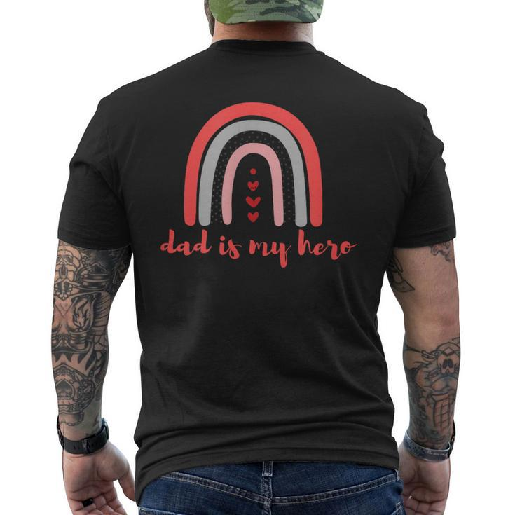 Proud Dad Hero Embracing Fatherhood With Strength And Love Men's T-shirt Back Print