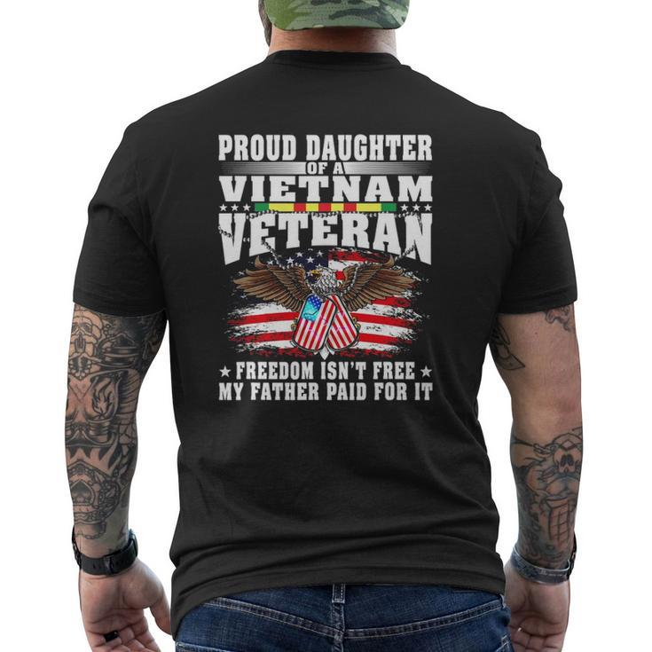 Proud Daughter Of A Vietnam Veteran Freedom Isn't Free Mens Back Print T-shirt