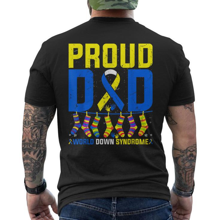 Proud Father World Down Syndrome Dad 2024 Men's T-shirt Back Print