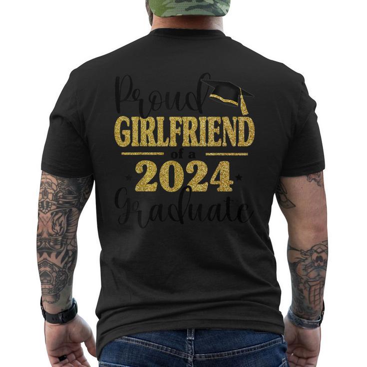 Proud Girlfriend Of A 2024 Graduate Graduation Family Men's T-shirt Back Print