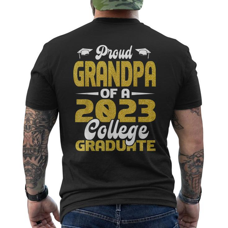Proud Grandpa Of 2023 College Graduate Graduation  Mens Back Print T-shirt