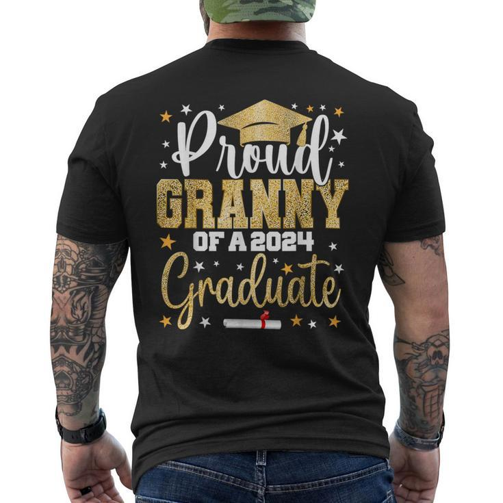 Proud Granny A 2024 Graduate Class Senior Graduation Men's T-shirt Back Print