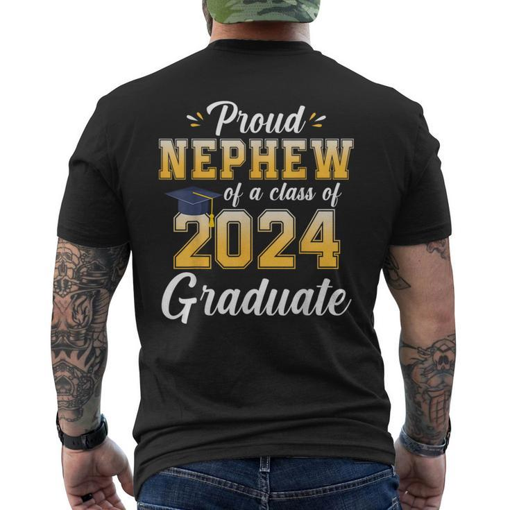 Proud Nephew Of A Class Of 2024 Graduate Senior Graduation Men's T-shirt Back Print
