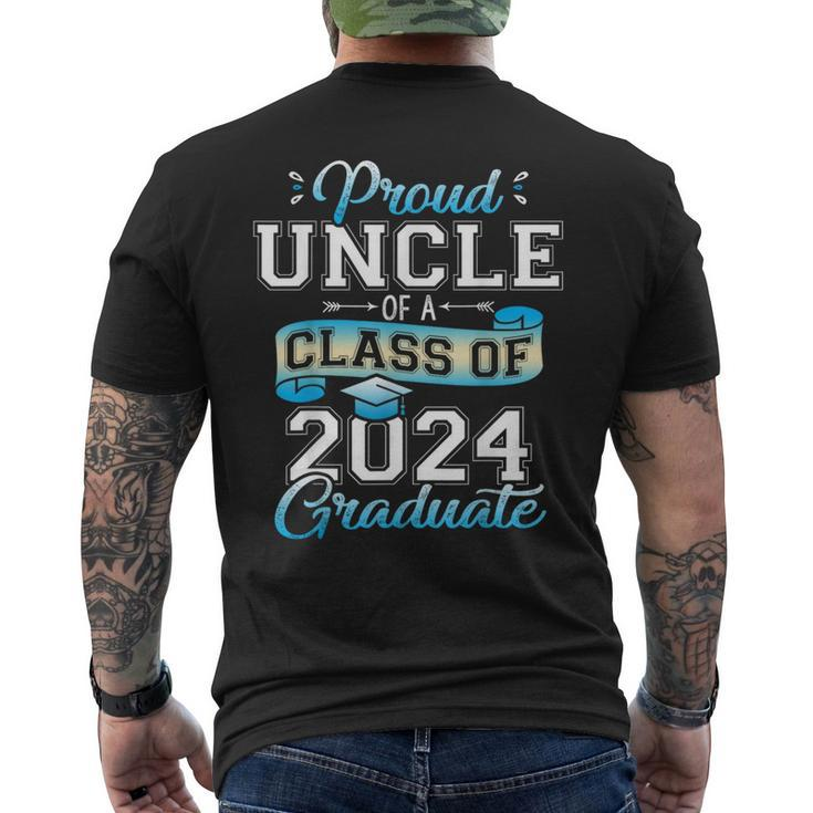 Proud Uncle Of A Class Of 2024 Graduate Senior 2024 Men's T-shirt Back Print