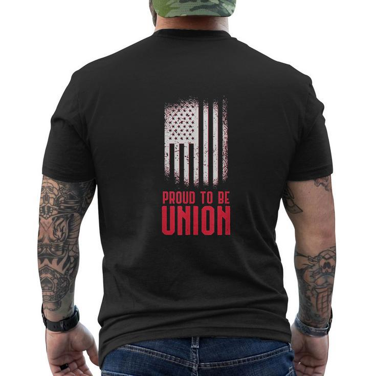Proud To Be Union Skilled Labor Worker Labor Day Mens Back Print T-shirt