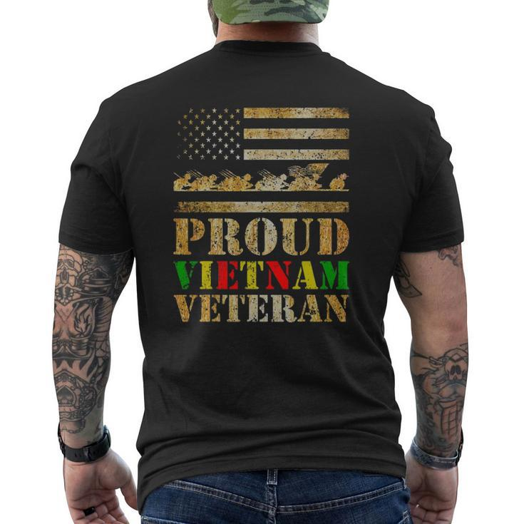 Proud Vietnam Veteran Day For Dad From Son Daughter Mens Back Print T-shirt