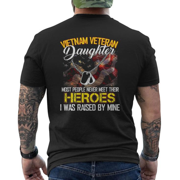 Proud Vietnam Veteran's Daughter I Was Raised By Mine Mens Back Print T-shirt