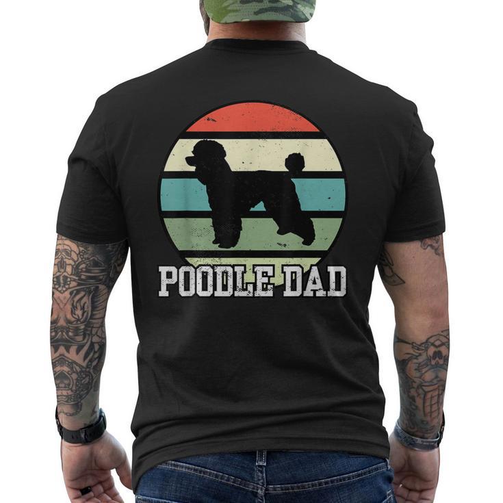 Pudel Papa I Retro Pudel T-Shirt mit Rückendruck