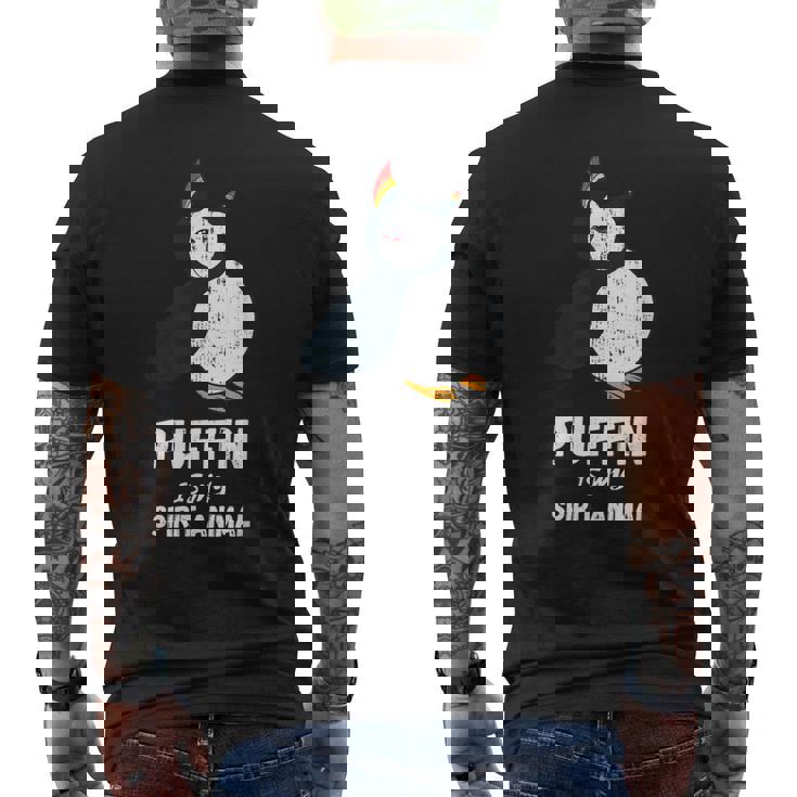 Puffin My Spirit Animal Amateur D'oiseaux De Mer Amateur D'oiseaux Macareux T-shirt imprimé au dos