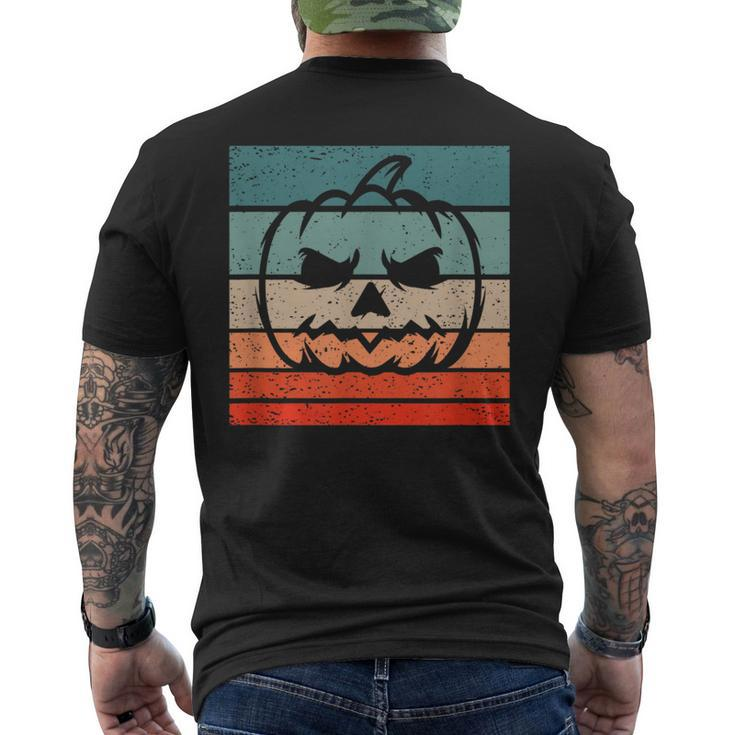 Pumpkin Retro Style Vintage Men's T-shirt Back Print