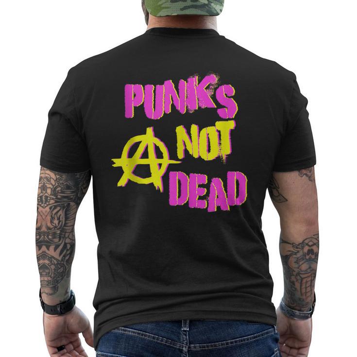 Punk's Not Dead Men's T-shirt Back Print