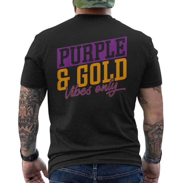 Purple And Gold Vibes Men's T-shirt Back Print