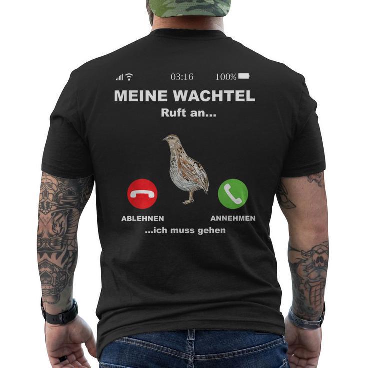 Quail Breeder Quail Egg T-Shirt mit Rückendruck