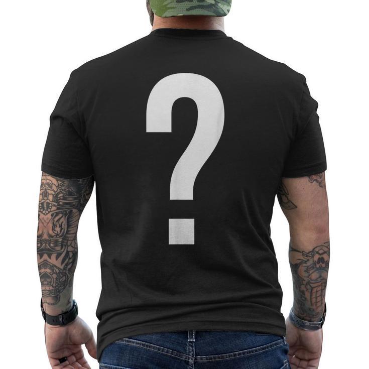 Question Mark Symbol Punctuation Mark T-Shirt mit Rückendruck