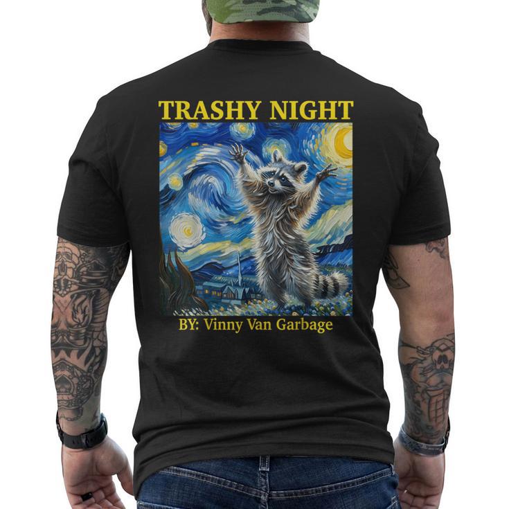 Raccoon Starry Night Van Gogh Racoon For Men Women Men's T-shirt Back Print