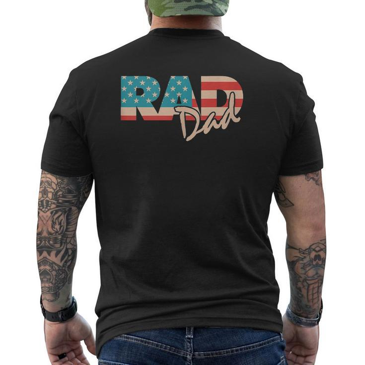 Rad Dad 1990'S Retro For Farther Mens Back Print T-shirt
