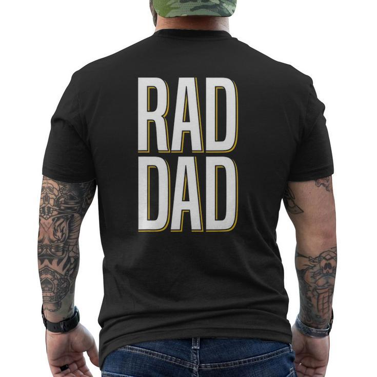 Rad Dad Father Son Daughter Pair Mens Back Print T-shirt