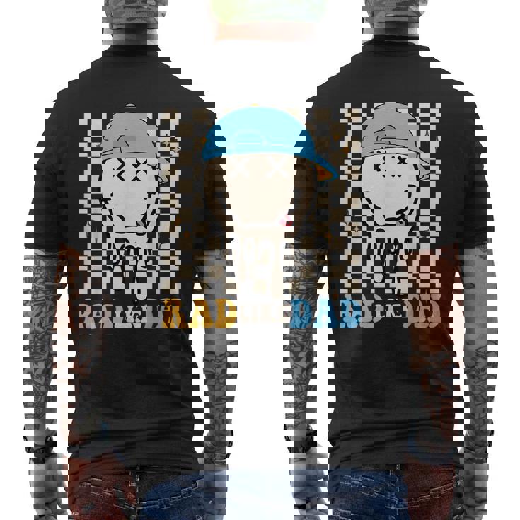 Rad Like Dad Hippie Face Check Dad Son Daughter Father's Day Men's T-shirt Back Print