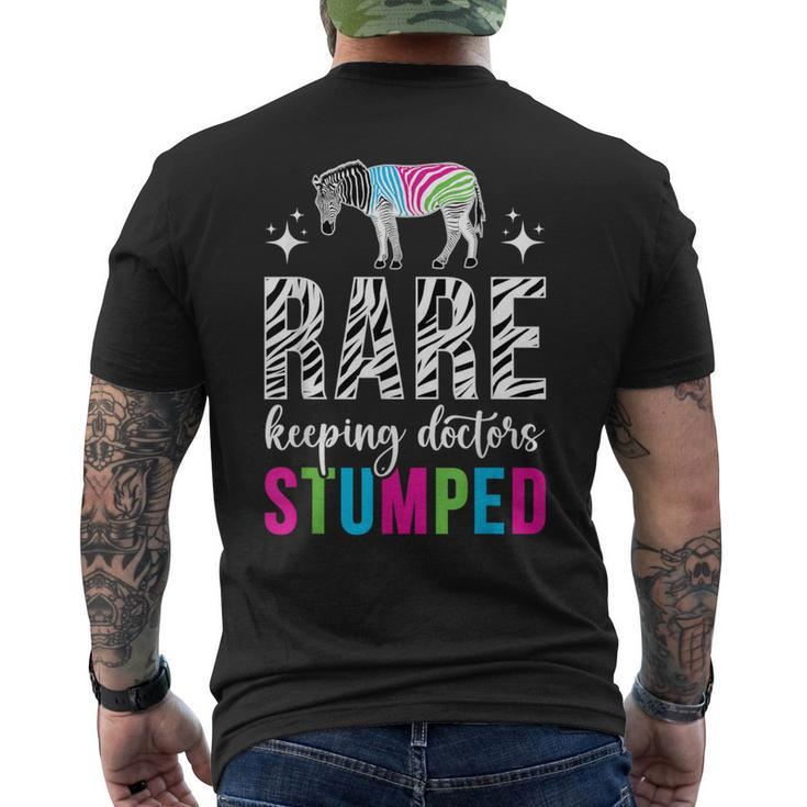 Rare Disease Awareness Rare Disease Warrior Men's T-shirt Back Print