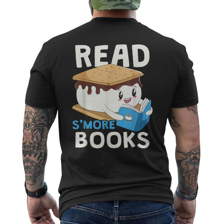 Read S'more Books Camping Bookworm Boy Cute Librarian Smores Men's T-shirt Back Print