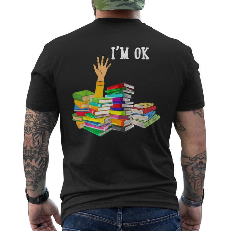 Reading Book Lovers I'm Ok National Book Lovers Day Men's T-shirt Back Print