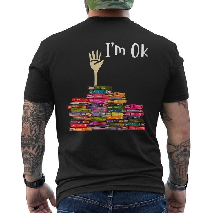 Reading Lovers I‘M Ok For Bookworm Book Lovers Mens Back Print T-shirt