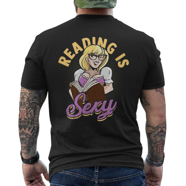Reading Is Sexy History Literature And Quotes Author Men's T-shirt Back Print