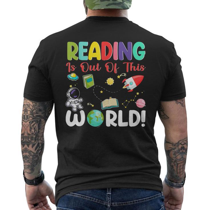 Reading Is Out Of This World Space Book World Book Day 2024 Men's T-shirt Back Print