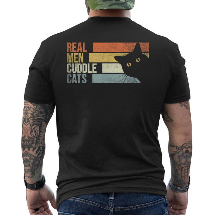 Real Cuddle Cats Cats Lover For Men Men's T-shirt Back Print