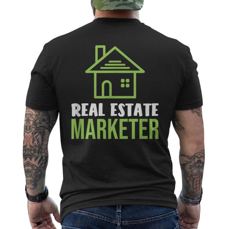 Real Estate Marketer And Realtor For House Hustler Men's T-shirt Back Print