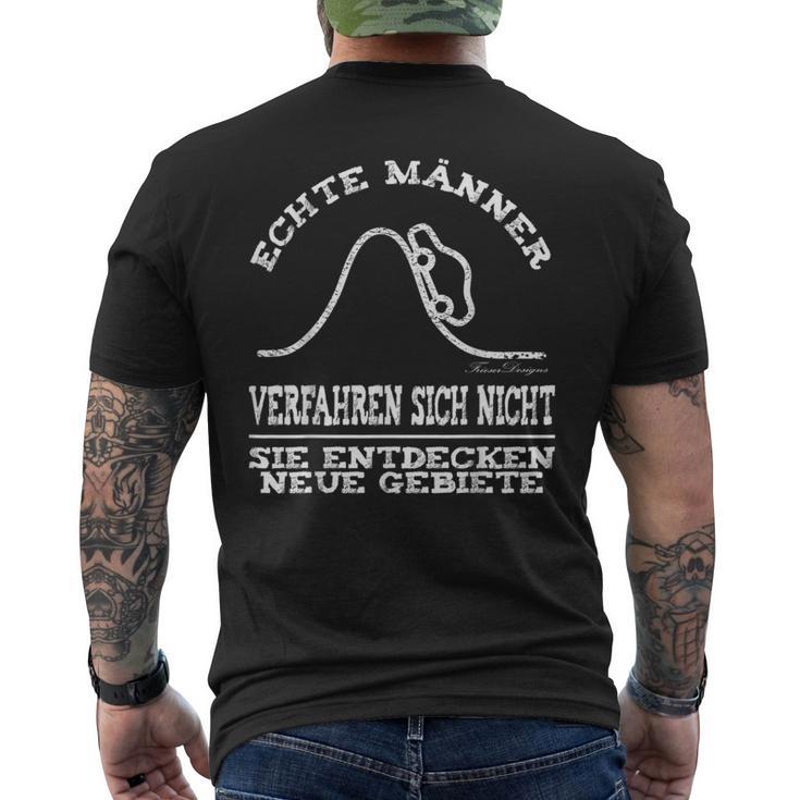 Real Car Slogan T-Shirt mit Rückendruck