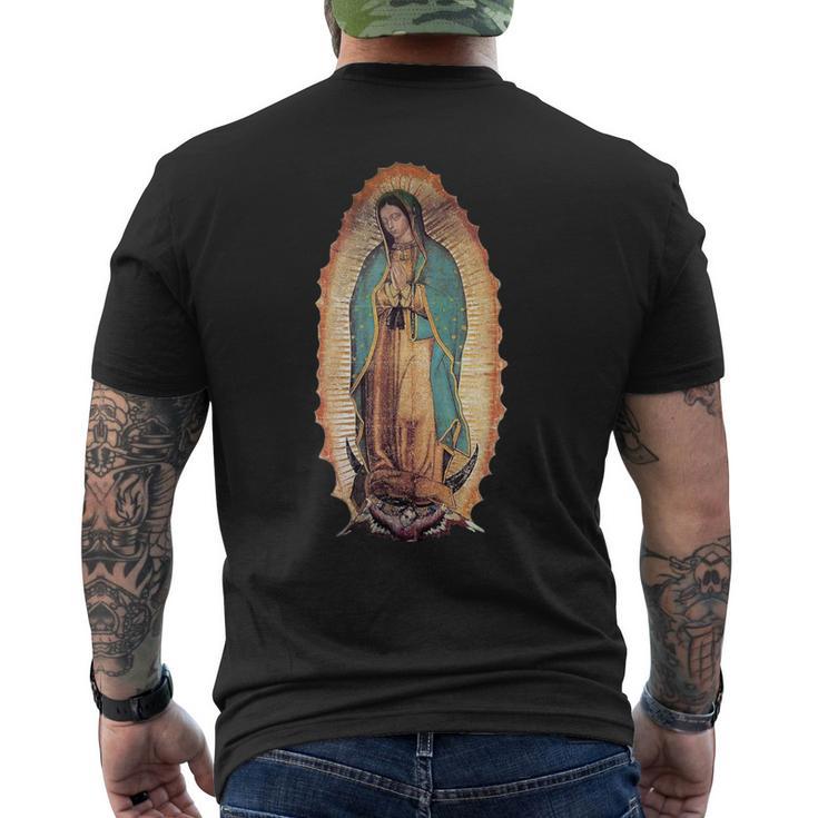 Real Our Lady Of Guadalupe Virgin Mary Catholic Men's T-shirt Back Print