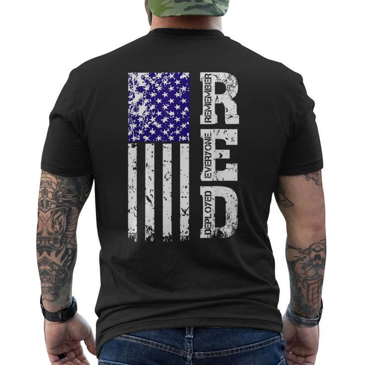RED Remember Everyone Deployed Red Friday Men's T-shirt Back Print