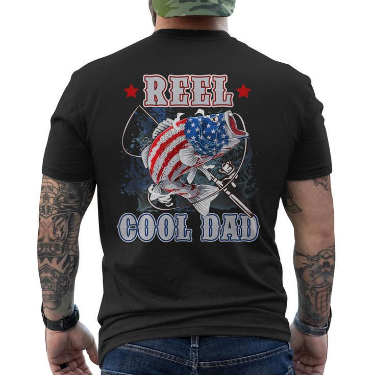 Reel Cool Dad Father's Day Fishing Dad Men's T-shirt Back Print