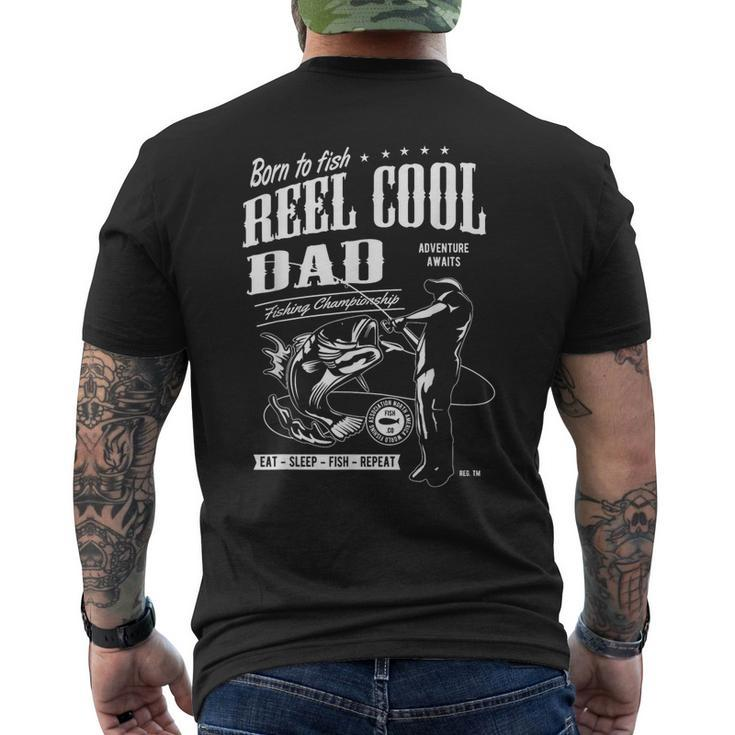 Reel Cool Dad Fishing Fathers Day Men's T-shirt Back Print