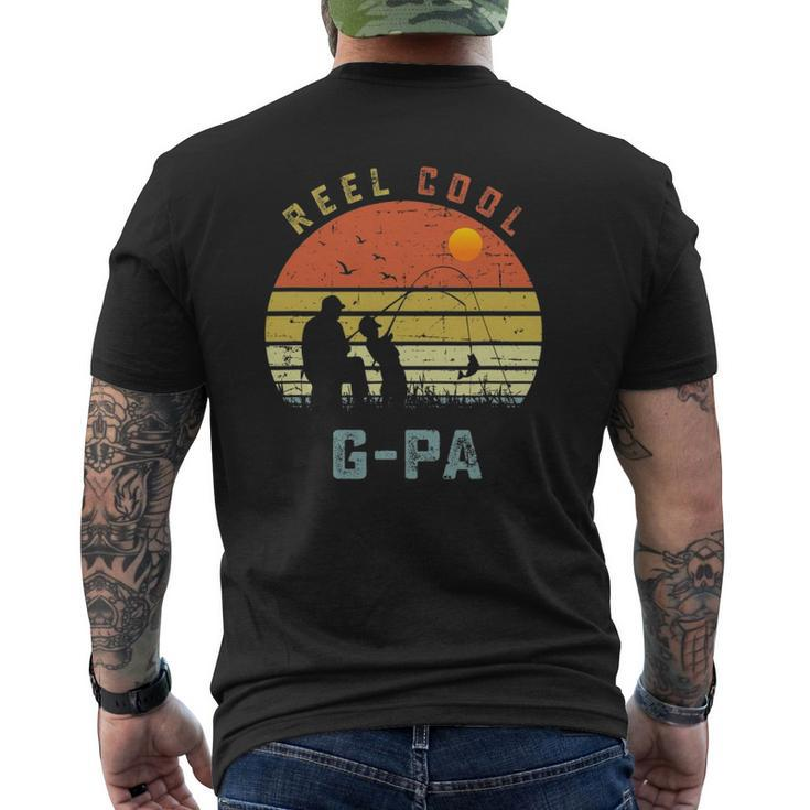 Reel Cool G-Pa Fishing Grandpa Father's Day Fisherman Mens Back Print T-shirt