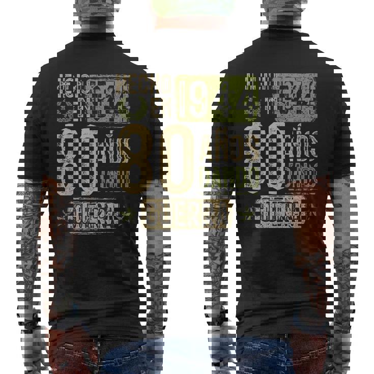 Regalo 80 Cumpleaños Hecho En 1944 80 Años Dando Guerra Camiseta Hombre Estampado Espalda