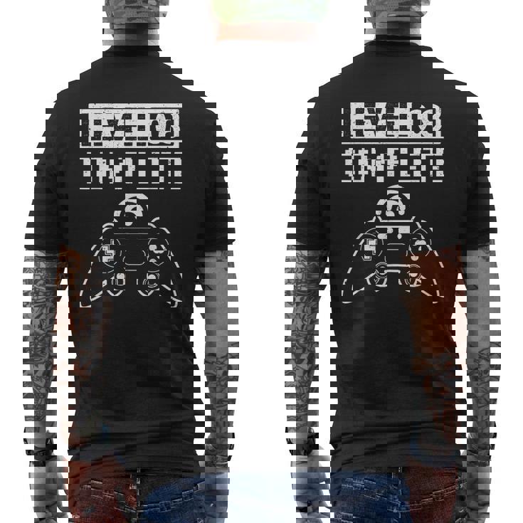 Regalo De 8 Años De Aniversario Para Pareja Nivel 8 Completo Camiseta Hombre Estampado Espalda