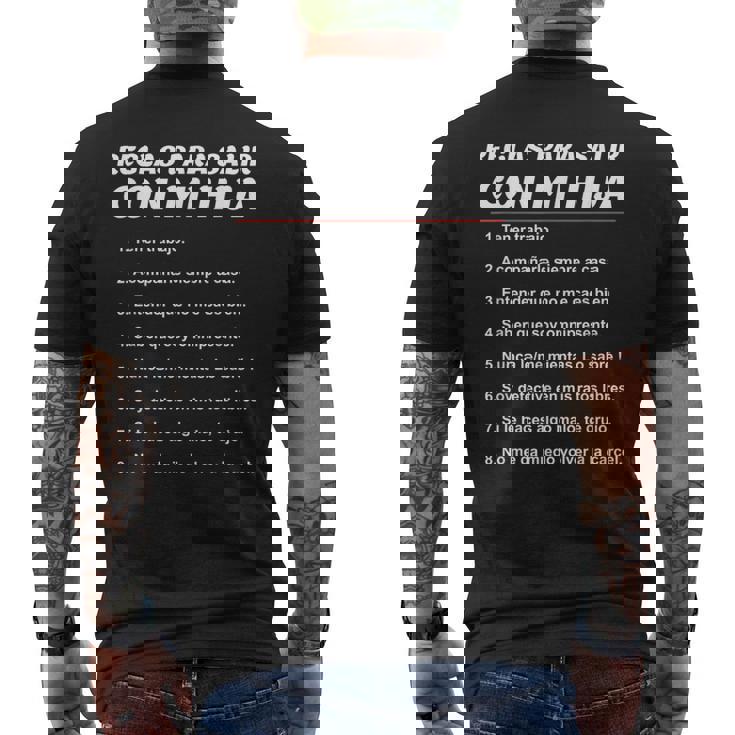 Reglas Para Salir Con Mi Hija Regalo Padre E Hija Camiseta Hombre