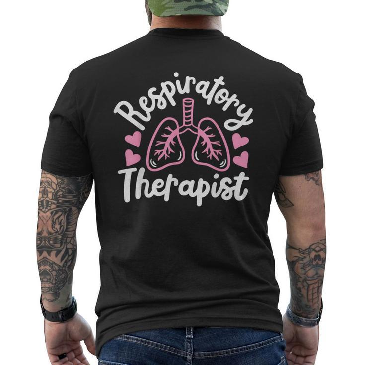 Respiratory Therapist Rt Registered Men's T-shirt Back Print