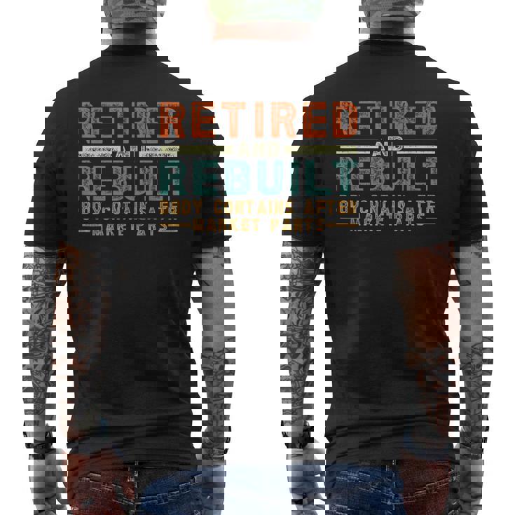 Retired And Rebuilt Body Contains Aftermarket Parts Titanium Men's T-shirt Back Print