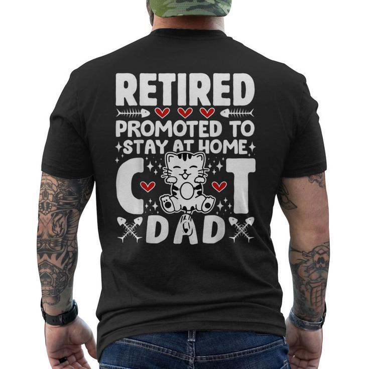 Retirement Plan Cats Owner Lovers Cat Dad Men's T-shirt Back Print