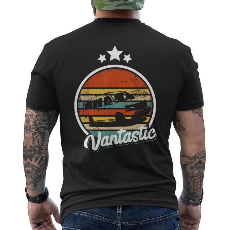 Retro Camper Van Life Vantastic Vintage Vanlife Men's T-shirt Back Print
