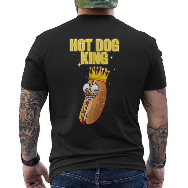 Retro Hot Dog King Hotdog Sausage Wiener Griller Men's T-shirt Back Print