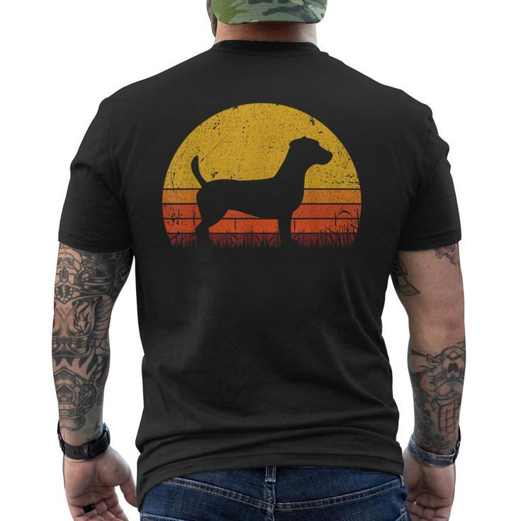 Retro Jack Russell Terrier Vintage Jack Russell Men's T-shirt Back Print